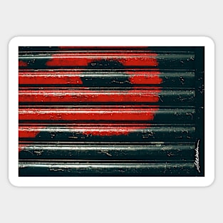 Black & Red Sticker